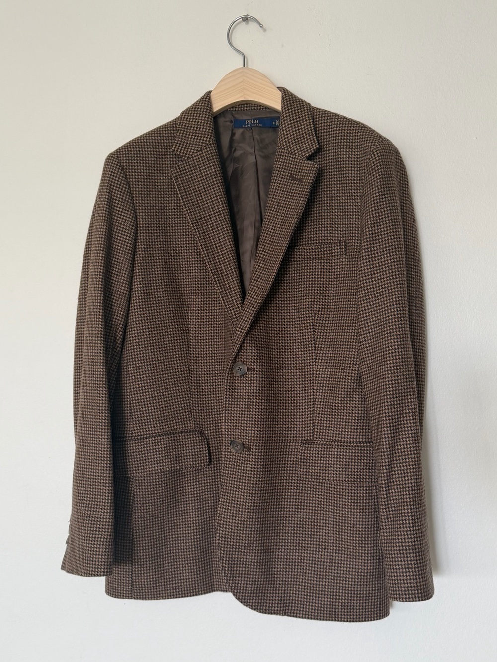 Ralph Lauren Brown Glen Plaid Sport Coat Blazer